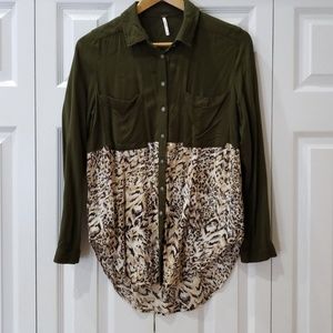 Free People Button down shirt top